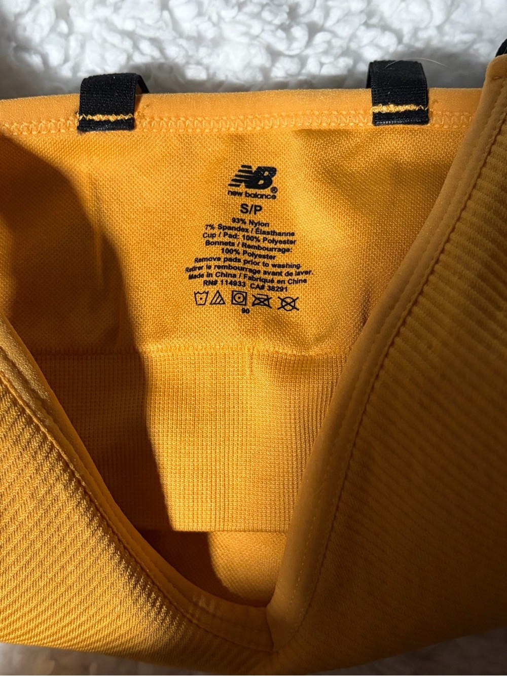 New Balance Orange Supportive Sports Bra
